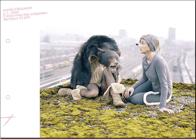 IST DAS FISCHLI WEISS? Klodin Erb und Eliane Rutishauser, Katrin Freisager o. T. , 2005			 C-Print hinter Glas aufgezogen 80/120cm 1/3 2AP